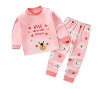 WWricotta Toddler Kids Baby Infant Newborn Pj’s Boys Girls Long Sleeve Cute Cartoon Tops Pants Sleepwear Pajamas Outfits Set 2PCS Teen Boy 14 16