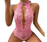 WWricotta Women Fashion Bodysuit Lingerie Roleplay Lingerie Sexy Women Costumes Red Plaid Lace Lingerie Gothic Lingerie Plus Size Women Mini Dress for Women Sexy Lingerie