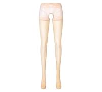 WWricotta Womens Oil Glossy Crotchless Pantyhose Stockings Stretchy Tights Sports Lingerie Sexy Maternity Lingerie Sexy Plus Size Costume Lingerie for Women Khaki
