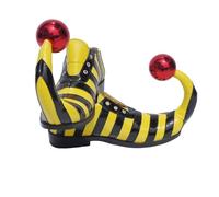 WWricotta Women's Victorian Gothic Ankle Boots Pointed Toe - Stage Performance Cosplay Dance Party Shoes, Elegant Low Heel for Themed Events and Night Out Yellow