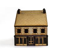 WWS OO Victorian Shop with Rear Outhouse - Laser-Cut MDF- Railway Modelling
