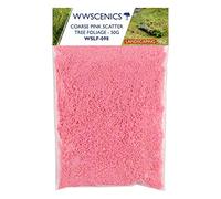 WWS War World Scenics WWScenics Coarse Pink Flower Flock 50g | WSLF-098 | Tree Foliage Flower Effect