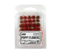 WWS War World Scenics WWScenics | Poppy Variation Tufts 4mm | WGT4-013 | Realistic Model Scenery Material