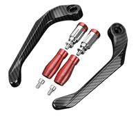 WWSADE Brake Lever Guard Upgraded Aluminum Handguards for Motorcycle - Universal Fit CNC Lever Guard Hand Protector Accessory(Red)