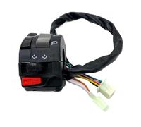 WWSADE Motorcycle Switch Horn Button Left Switch 22mm 7/8" Motorcycle Handlebar Control Headlight Turn Signal Fog Light Horn Switch 1PCS For 125 Handlebar Control Light Switch(3)