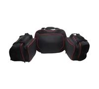 WWSADE Motorcycle Tail Package Foldable Saddle Bag Expandable Black Red Pannier Liners Bags Inner Bags Cover for Ducati for MULTISTRADA V4 S 2021(Set Bag)