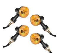 WWSADE Motorcycle Turn Signal Light 4pcs Turn Signal Light Indicator Lamp 12V Turn Indicator Light Blinker Signer Amber Bike Motorcycle Running Light