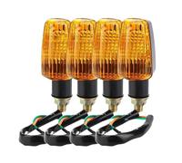 WWSADE Turning Indicator Light 4PCS Blub Turn Signal Lamp Turning Indicators Light Blinkers Signal Amber Bike Motorcycle 12V Turn Signal Light