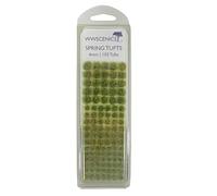 WWScenics 4mm Spring Self-Adhesive Static Grass Tufts x 103 | Model Railway and Diorama Scenery
