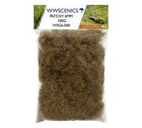 WWScenics | 6mm Patchy Static Grass | 100g | WSG6-040 | Realistic Model Scenery Material