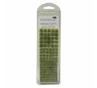 WWScenics 6mm Spring Self-Adhesive Static Grass Tufts x 103 | Model Railway and Diorama Scenery