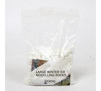 WWScenics Large White Winter Ice Modelling Rocks 3-8mm | 200g Bag | Wargame Scenery & Basing Material