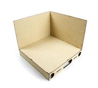 WWScenics Modular Base Board | Corner - Type-1 | Model Scenery Layout & Diorama Display Mount