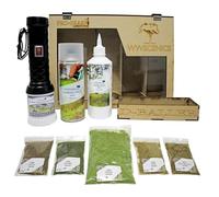 WWScenics Pro Grass Layering System | N Gauge Starter Kit with Static Grass & Applicator