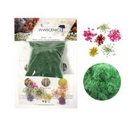 WWScenics Realistic Wild Flowers Kit - 4mm Static Grass & Miniature Dried Flowers for Model Railways, Dioramas & Scenic Layouts