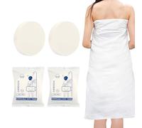 WWW Disposable Bath Towel Compressed,2Pcs Travel Portable Towels Tablets 54 x 27 inch 100% Cotton Towels for Travel,Camping,Sports,Beach Swimming