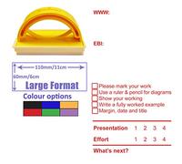 WWW & EBI Feedback, Presentation & Effort Grades, Next Step Teacher Assessment Stamp - Large Format School Stamp. Ideal for Science/Maths Subjects. Available in Red, Blue, Black, Green, Violet Ink.