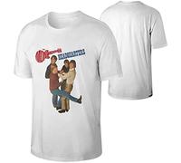 WWX9NLEE The Monkees Man Short Sleeve Loose Casual Round NeckT-Shirt White L(Medium)
