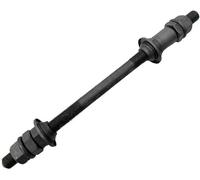 Wwyan 1Pc Black Bike Axle 190MM for Bicycle Multiple Speed Rear Hub Axle 3/8 Inch 26 TPI Hub Shaft Conical Lock Nut Washer Kit Hubs Wheels and Accessories Cycling，Wheels and Accessories