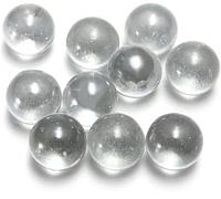 Wwyan 20 Pcs 10mm Clear Glass Marbles Solid Marble Beads Marbles Games Bouncing Ball Pinball Machine for Vase Fish Tank Filler Home Decor, Dice and Marble Games, Sports and Outdoor Play, Decorations