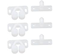 Wwyan 3Pcs White Marine Boat Ball Catch Door Cupboard Spring Back Plates Roller Latch Plastic Catches Cabinet Hardware