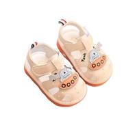 Wwyhwjq Squeaky Sandals Anti-Slip Rubber Sole Toddler First Walkers Shoes For Boys Girls(grey/Beige/Pink,Sole Length 11.5~13.5cm), White, 12-15 Months