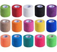 WWZ889 15 Pack 2 Inch x 5 Yards Self Adhesive Bandage Breathable Cohesive Bandage Wrap Rolls Elastic Self-Adherent Tape for Stretch Athletic, Sports, Wrist, Ankle
