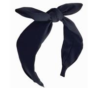 WWZ889 1Pcs Knotted Headbands for Women,Turban Headband Wide Headbands Bowknot Hair Band for Women (Black)