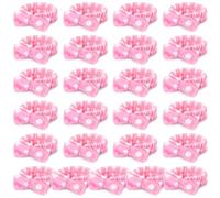 WWZ889 25 Pcs Pink WWZ889 Headband Bulk Bow Hair Band for Washing Face Soft Coral Fleece Skincare Headbands Elastic Bowknot Hair Band Hairlace Shower Head Wraps Gifts for Women Girls