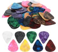 WWZ889 3 Thickness Guitar Picks 60 Pcs Colorful Celluloid Guitar Picks Includes Thin Medium Heavy Different Thickness Guitar Plectrums for Bass Electric Guitar Acoustic Guitar Ukulele