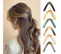 WWZ889 6 Pcs V-shaped Hair Claw Clips Geometry Hair Clips Metal Hairpin Hair Accessories for Women and Girl Multicolor Headdress