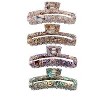 WWZ889 Large Rectangular Non-Slip Hair Clips for Women and Girls - For Thin/Medium Thick Hair