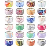 WWZ889 Scented Candles Gifts Set 24 Pack Soy Wax Travel Tin Jar Candles for Home 2.5 OZ Scented Candles for Mom for Christmas, Birthday, Thanksgiving, Mother's Day