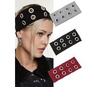 WWZ889 Women's 3-piece hollow elastic fashionable sports headband accessory suitable for fitness, yoga, and running