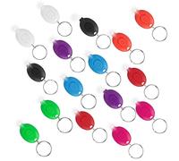 WWZJ 16 Pack LED Keychain Flashlight White Light Mini Keychain Light 12 Lumen Portable Ultra Bright Battery Powered Key Ring Torch for Camping Hiking and Emergency Lighting [Energy Class A]