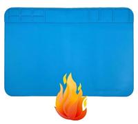 WWZMDiB【11.8 x 7.9” / 30 x 20cm】High Temperature Resistance Fireproof Material Soldering station magnetic mat can resist the temperature as high as 932°F (500℃) (S-130【11.8 x 7.9” / 30 x 20cm】)