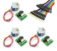 WWZMDiB 28BYJ-48 ULN2003 5V Stepper Motor and Driver Board kit Compatible with Arduino Raspberry Pi (3 Pcs)
