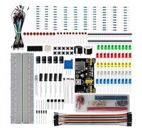 WWZMDiB 438 Pcs Electronics Breadboard Kit Beginner Starter Kit Compatible with Arduino,STM32,Raspberry Pi