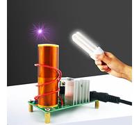 WWZMDiB Mini DIY Tesla Coil Kit Practice Soldering Project Electronic Kit for Adults which can Sing, wirelessly Transmit Electricity, Light Fluorescent Lamps, and Have Wonderful arcs.