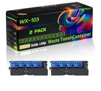 WX-103 Compatible for Konica Minolta Waste Toner Container with Chip BizHub C224 C284e C454 C224E C364 C554 C284 Printers (2-Pack Black)