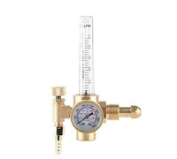 WX - 191-03 G5/8-14 Argon Regulator, Gas Flowmeter Pressure Reducer with Adjustable Output Flow 0-25 LPM, Leak - Proof Brass Construction for MIG and TIG Welding, Includes Nu
