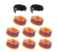 WX100 Strimmer Trimmer Spool Line for Qualcast Trimmer, GT25 GGT350A1 GT30 GGT450A1 and WG100E WG104E1 Strimmer Spool Replacement, 1.65mm 8.3m Spool lines (8 Spool+2 Cap)