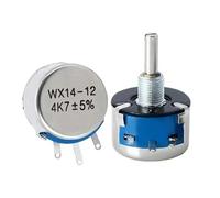 WX14-12 3W Single-turn Wire-wound Adjustable Potentiometer 1K 2K2 4K7 10K 22K With 4MM 1Pcs