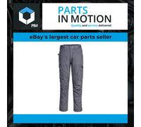 Portwest CD881 WX2 Eco Stretch Trade Trousers Durable Work Pants with Flex Panels Multiple Pockets Knee Pad Inserts UPF 40+ Protection for Construction, Metal Grey, 46