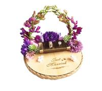 WXBCDS Wooden Ring Pillow 1pc Love Married Ring Pillow Holder Propose