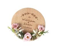 WXBCDS Wooden Ring Pillow 1pc Love Married Ring Pillow Holder Propose