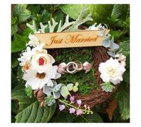 WXBCDS Wooden Ring Pillow 1pc Love Married Ring Pillow Holder Propose