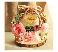 WXBCDS Wooden Ring Pillow 1pc Love Married Ring Pillow Holder Propose
