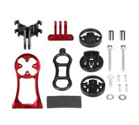 WXCHISU Bike Mount for Accessories, Handlebar Extension for GPS Computer, Sports Camera, Flashlight Holder, Compatible with Bryton Cateye (Red)