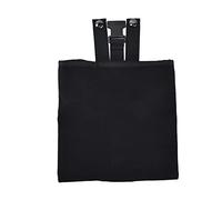 WXCHISU Foraging Bag for Outdoor Picking, Foldable Canvas Harvesting Tote with Shoulder Strap, Multipurpose Durable Collection Pouch for Fruits Nuts Tools (Black)